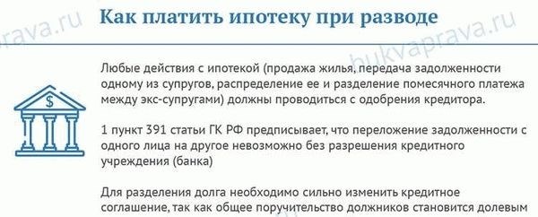 Особенности военной ипотеки при разводе