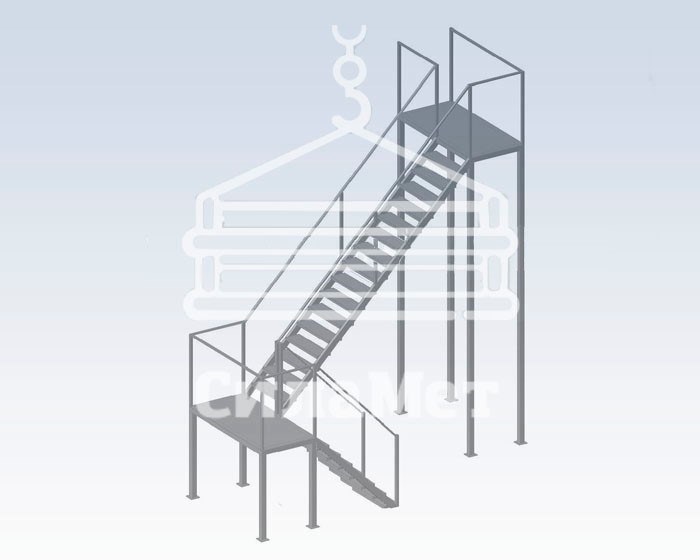 Размеры маршевой лестницы п2 2024 год